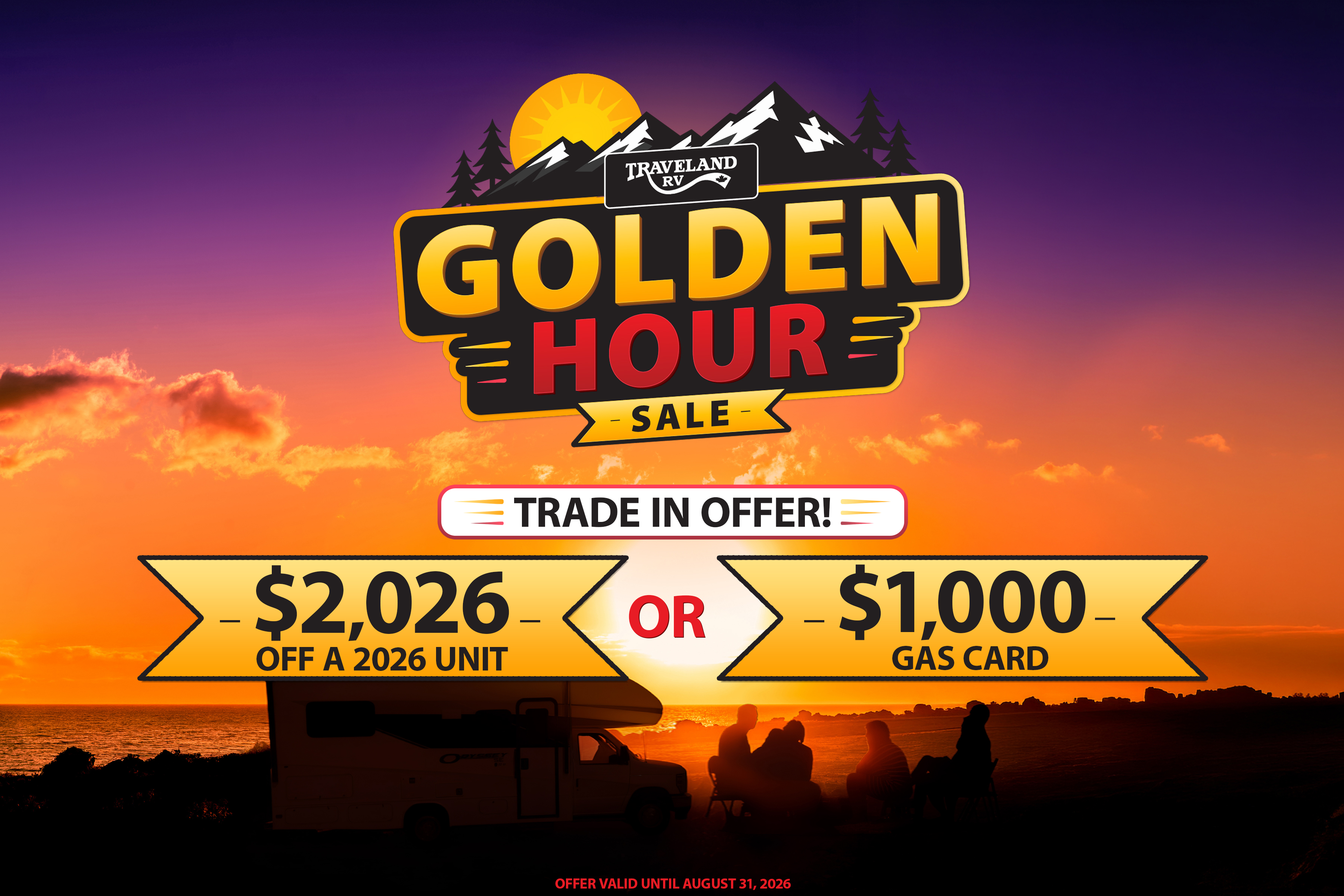 Golden Hour Sale: 5 New 2026 Alliance RVs With Close to $5,000 in Rebates!
